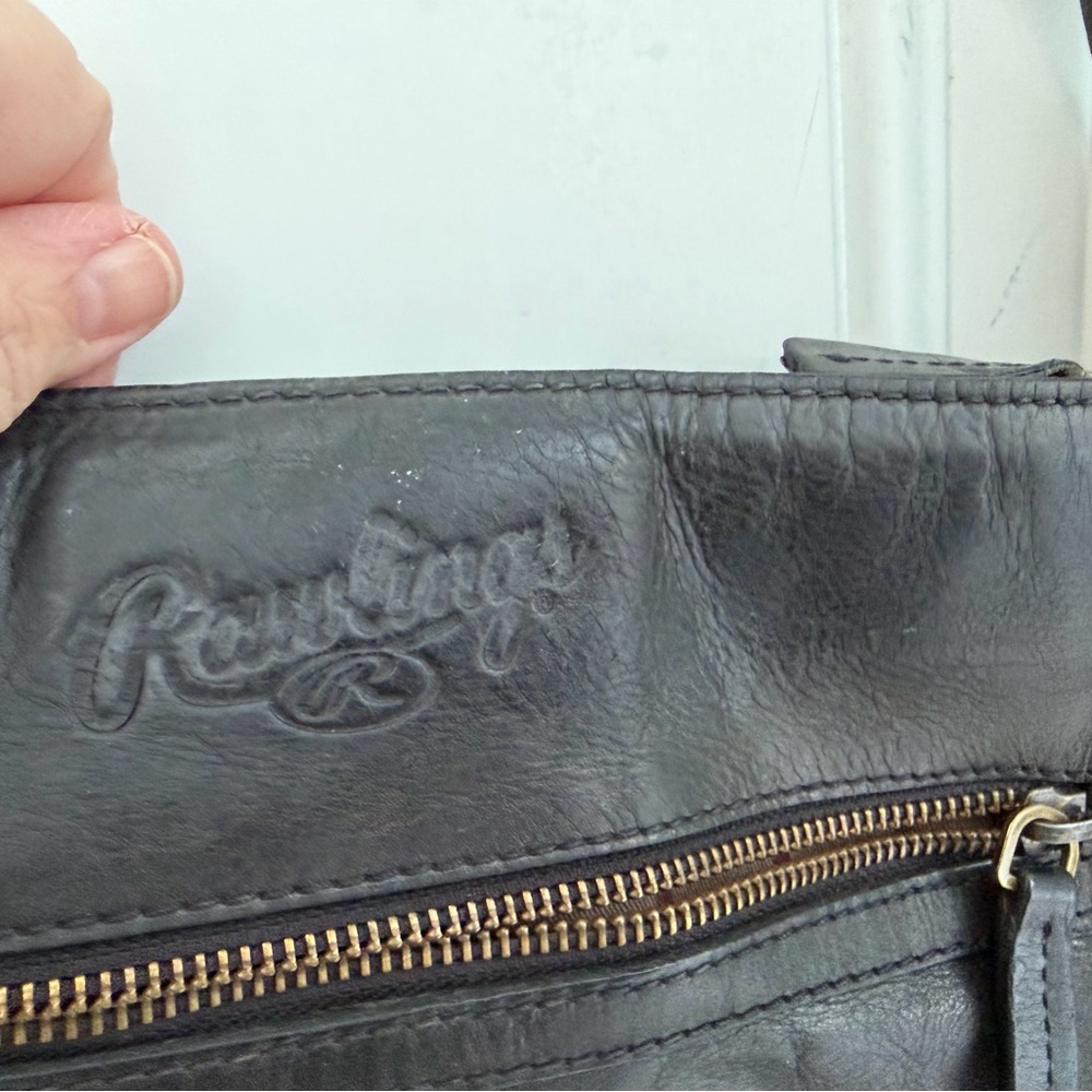 Rawlings Black Leather Crossbody  Bag - Picture 6 of 7